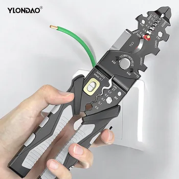 YLONDAO 다기능 전기 특별한 도구를 당기 철사 절단 플라이어 철사 벗기는 플라이어 작은 구리 파이프 압착