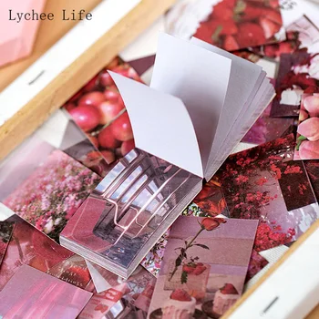 열매 생활 꽃과 일본 종이 참고 스티커 스티커 스크랩 정크 Journal 행복한 플래너 레이블을 장식