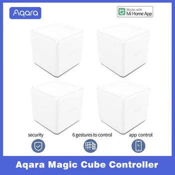 Aqara 마법 큐브 컨트롤러 Zigbee 버전을 제어하는 문 여섯 작업에 대한 스마트 홈 기기 작동이 충족 Mihome 램