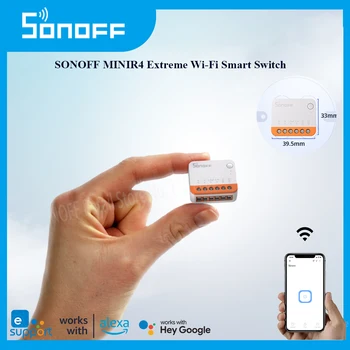 SONOFF MINIR4Wi-Fi 스마트 스위치 10A 소형 극단적인 스마트 홈 릴레이 모듈을 원격성 제어를 위해 구글 앨리스 조 Alexa