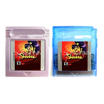 Shantae 메모리 카트리지에 영어 스페인어 ESP 언어 16 비트의 휴대용 비디오 게임 콘솔 카드 액세서리