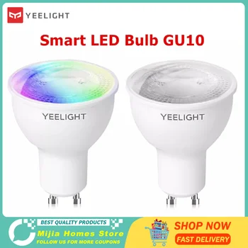 2021 년 새로운 Yeelight LED GU10Dimmable/화려한 스마트 LED 전구 AC220-240V4.8W2700K Google Assistant Alexa 크로마 Razer
