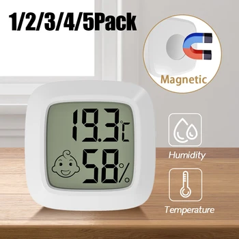 자기 소형 LCD 디지털 온도계 습도계 객실 온도센서 습도 측정기는 실내의 습도 계측소