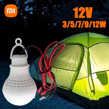 Xiaomi DC LED 램프 휴대용 텐트 12V 캠핑등 전구 옥외 야간 낚시에 걸 빛 배터리 Lighting3W5W7W9W12W