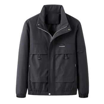 남자는 재킷을 봄 가을 남성 캐주얼 칼라 폭격 재킷 남성 패션풍 코트 Traf 옴므 Jaqueta 브랜드