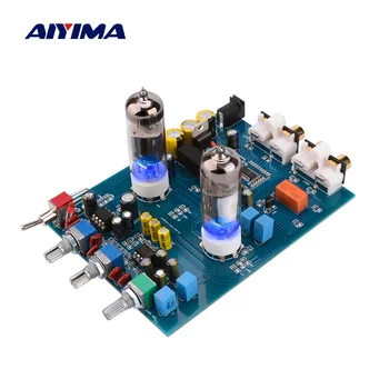 AIYIMA Amplificador 블루투스 튜브 전치 증폭기 발열이파이 6J5 담 진공관 프리앰프 NE5532Pre 증폭기조 제어 보드