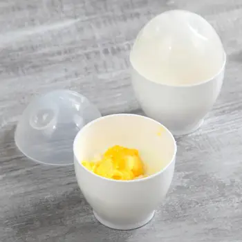 2 달걀 밀렵을 재사용할 수 있는 청소하게 쉬운 계란 모양의 전열 저항하는 계란 요리 컵을 위한 집 부엌 공구를 위한 아침식사