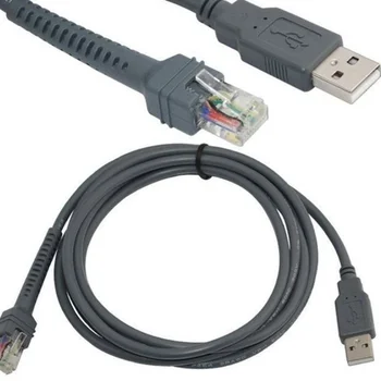 2M USB RJ48RJ50 스캐너가 데이터 케이블 LS1203LS2208LS4208LS3008CBAU01-S07ZAR 상징 바코드 스캐너 부분에 케이블을 드롭박