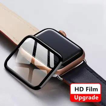 유리 애플 시계 밴드 44MM40MM38MM42MM 스크린 보호자 9D HD 소프트막 방수 iwatch 시리즈 6 5 4 3se7 45mm41mm