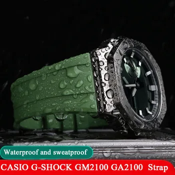 GA-2100GA-2110 고무 스포츠 Watchbands 수정 스트랩 Casio G-SHOCK GM-5600GA2100GM2110 시리즈는 실리콘 팔찌 시계