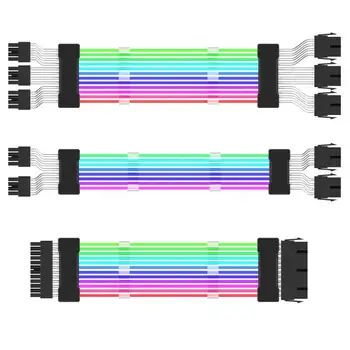 ATX 전력 케이블능 RGB 는 전 연장 케이블을 PC 내부 구성 요소에 대한 마더보드 커넥터는 높은 전원 공급 장치