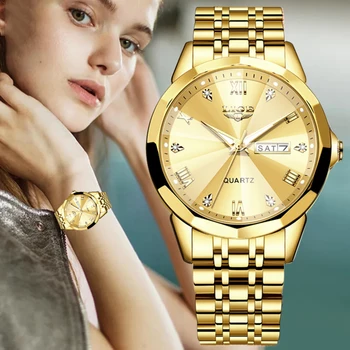 LIGE 새로운 패션 캐주얼 시계 방수 스포츠 여자의 석영 시계 최고 브랜드의 고급 주 날짜 디자인의 여성을 위한 시계