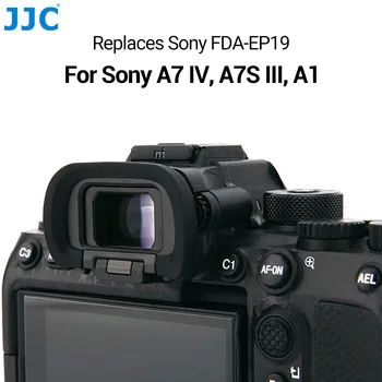 JJC FDA EP19 2 개 부드러운 실리콘 뷰파인더는 한 가지 접안 렌즈 눈 컵 Sony Α7R V A7IV A7IV a7SIII α7s III a7S3a1 아이 쉐이드