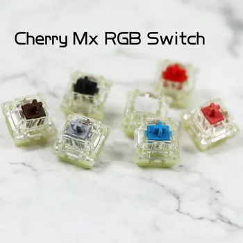 1pc 독일 Cherry MX RGB 스위치 기계식 키보드 스위치 MX 파랑 빨강 검정 갈색이 실버는 자연적인 백색/자동 빨간