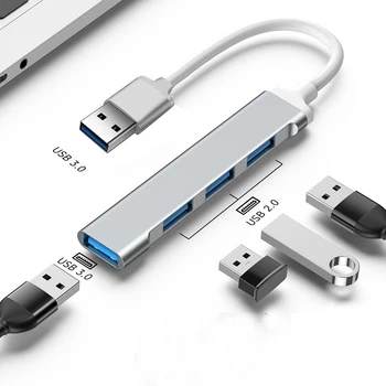3.0 유형 C USB C 허브 높은 속도 4 포트 멀티 쪼개는 도구의 어댑터 OTG 테 Lenovo HUAWEI Macbook Pro15 에어 프로 액세서리