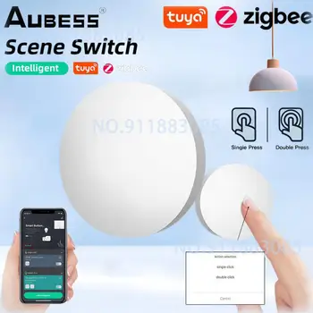 Tuya ZigBee Smart 버튼 씬 스위치 멀티-장면 연계 무선 키 스위치를 배터리 전원을 자동화해야 Zigbee 게이트웨이