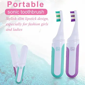 전기 칫솔 휴대용 성인 비즈니스 여행 배터리 Teethbrush 홀더 2 개의 예비 품목 브러시를 방수 새로운 디자인 SG916
