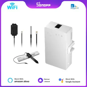 SONOFF TH 원산지 20A/16A Wifi 스위치는 스마트 홈 컨트롤러 온도 습도 모니터 스위치 SONOFF TH10/16 업그레이드 버전