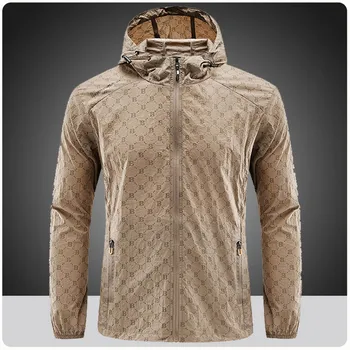 여름이 새로운 UV Protection 피부가 얇고 재킷 Mens Breathable 자 B 를 매우 가벼운 남자 스트리트웨어 낚시 후드 코트