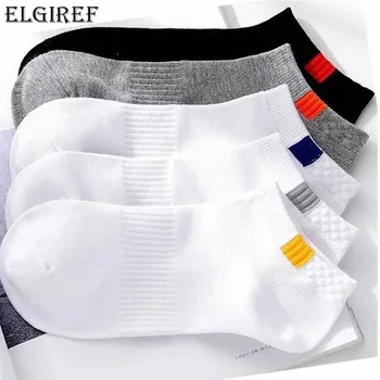 ELGIREF1 쌍 여름 남자 단 양말 패션을 통기성 배 양말 편안한 캐주얼 양말 뜨거운 남