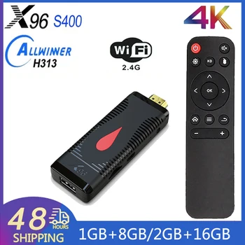 TV 스틱 X96S400Allwinner H313 안드로이드 10.0 스마트 TV 박스 4K2.4G 와이파이 미디어 플레이어 HD2.1 100M DLAN 정되는 최고 상자 X96S400