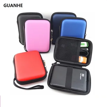 GUANHE2.5inch 외장형 하드 드라이브의 경우 지퍼를 가진 튼튼한 나일론 휴대용 케이스 파우치 가방을 운반 케이스 하드 디스크로 이어폰