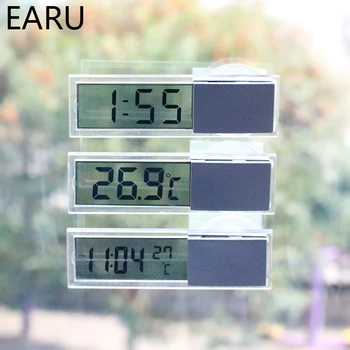 미니 weather Station 디지털 자동차 온도계가 온도 타이머 시계 온도 계측기 감지기 벽 미터 유형 LCD 디스플레이