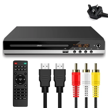 DVD 플레이어 HDMI TV 호환 AV-출력,집 SVCD 플레이어 모든 지역 무료 CD-RW 플레이어를 위해 가정 스테레오 시스템 F19E
