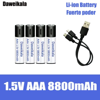 고용량 1.5V AAA8800mWh USB 재충전용 리튬-이온 배터리를 위해 원격 제어하는 작은 선풍기 전기 장난감 배터리+케이블