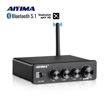 AIYIMA A01PRO 블루투스 TPA3116D2 전력 증폭기 하이파이,사운드 앰프 100W 스테레오 클래스 D 홈 시어터 베이스 앰프 Alto 고음