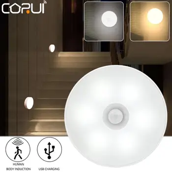 CORUI 스마트 LED 운동 측정기는 밤 빛 스마트 체 램프 USB 충전식 비상 빛,침실,화장실 계단 램프