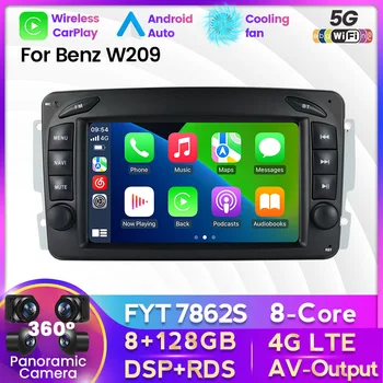 안드로이드 11 자동차 라디오 멀티미디어의 비디오 플레이어 2Din 오디오 메르세데스 벤츠 CLK W209W203W463W208 면 자동차 스테레오 GPS Wifi