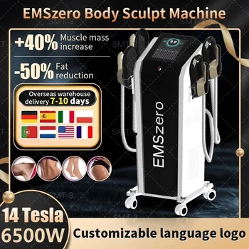 2023EMS DLS-EMSLIM neo14 테슬라는 힘 6500W Hi-Emt 몸의 근육을 조각 기계 4Handle 골반 자극 패드 선택 사항 EMSzero