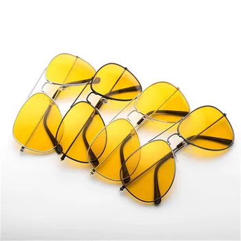 남성용 선글라스는 자동차 드라이버 Night Vision Goggles 반대로 섬광 노란색이 태양 안경 여성이 운전 안경 자동차 부속품