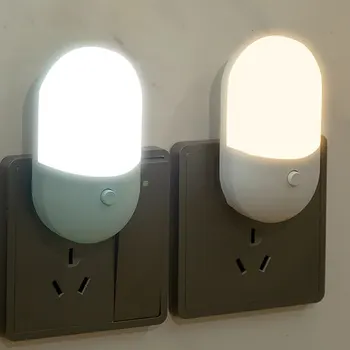 2PC Led 미니 밤 빛 플 Led 점화에서 눈을 보호 밤 램프를 위한 사용 침대기 먹이를 장식 침실