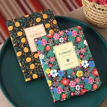 가와 꽃 식물 플래너는 노트북 기능 Diary Journal 예산 연구 계획 월별 일정 일정 주최자는 한국 문구용품