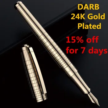 DARB 만년필 24K 도금 고품질 금속 펜을 위한 비즈니스 사무실 쓰기