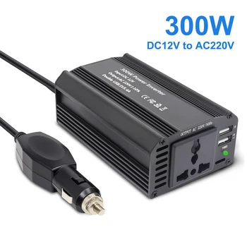 300W 차 힘 변환장치 DC12V220V AC 차 충전기 컨버터 5.4 듀얼 USB 포트 AC220V 소켓 유니버설