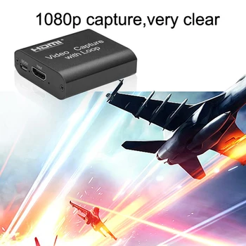 KEBIDU4K HDMI 호환 캡처 카드 1080p 게임 캡처 카드 USB2.0 녹화기 상자 장치에 대한 라이브 스트리밍 비디오 녹화