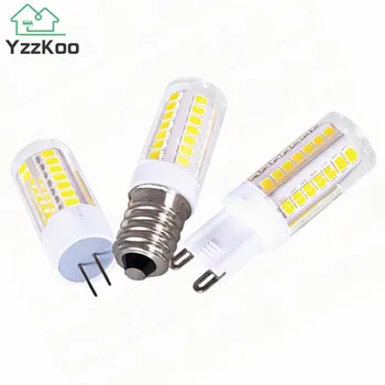 YzzKoo LED 전구 3W5W7W G4G9E14LED 램프 AC220V LED 옥수수 전구 SMD2835 360 광속 각을 대체 할로겐 샹들리에 조명