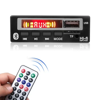 블루투스 V5.0MP3 플레이어 스테레오 수신기를 무선 5V12V Mp3 디코더 보드 자동차 FM 라디오 모듈 TF USB 오디오 어댑터