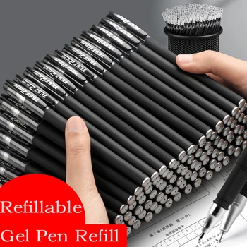 3+20 젤 펜 다시 채울 수 있는 설정 파랑 검정 빨간색 잉크 볼펜을 위한 글 Ballpen0.5mm 펜촉 Kawaii 사무용품 문구용품