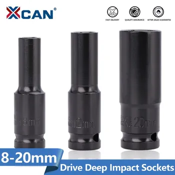 XCAN 드라이브에 깊은 영향을 소켓 8-20mm 공기 압축 공기를 넣은 소켓 렌치 헤드 표준 튼튼한 자동차 트럭 수리 도구