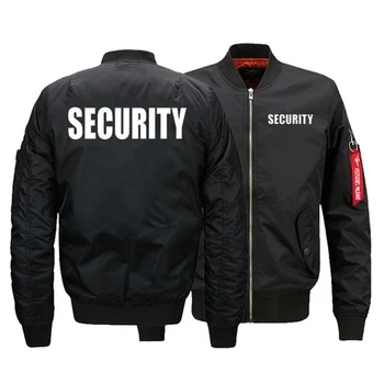보안 유니폼 재킷 미국 남자 크기의 폭격 재킷을 따뜻한 항공편 지퍼 재킷 겨울 남자 코트를 착실히 드롭박