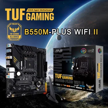 새로운 ASUS TUF 게임 B550M PLUS WI-FI II 마이크로 ATX B550M 마더보드 DDR4 4600MHz128G Mining 설정 AM4 지원 AMD CPU Ryzen