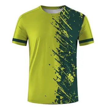 스포츠 시리즈의 테니스 배드민턴 여름 남성의 빠른 건조는 T-셔츠 3D 인쇄 패션을 선샤인 느슨한 품질의 짧은 소매 의류