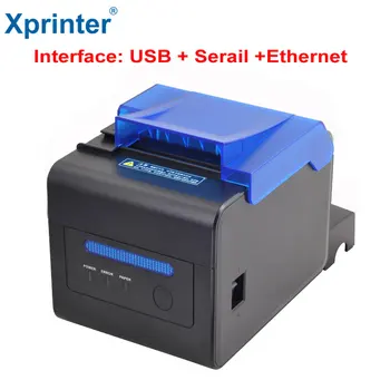 높은 안정성 80mm 자동 절단기 부엌/영수증 프린터와 함께 USB/이더넷/시리얼 플래시 LED 가벼운 큰 비퍼 Xprinter C300H/C260M