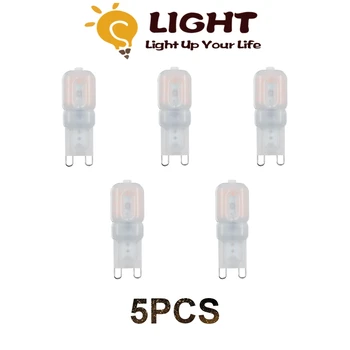 5 개 Focos220V 슈퍼 밝은 Led 샹들리에 조명 G9 2.5w Led Pc 덮개를 가진 Smd2835 점화를 위한 거실