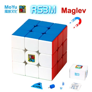 MOYU RS3M2021 3x3 상 큐브 마법 3×3x3 전문적인 자기 큐브 속도 퍼즐 안절부절 어린이를위한 장난감 MF8880MF8900