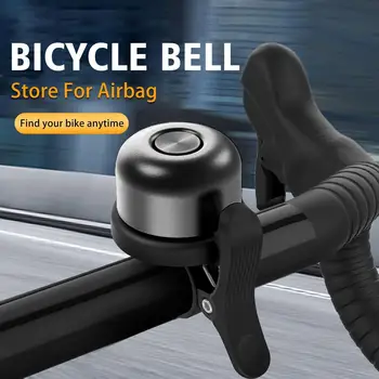 클래식 자전거 벨 애플 AirTag 경우 방수 자전거 벨 산 공기 태그 GPS 추적자에서 자전거 홀더 블랙 벨